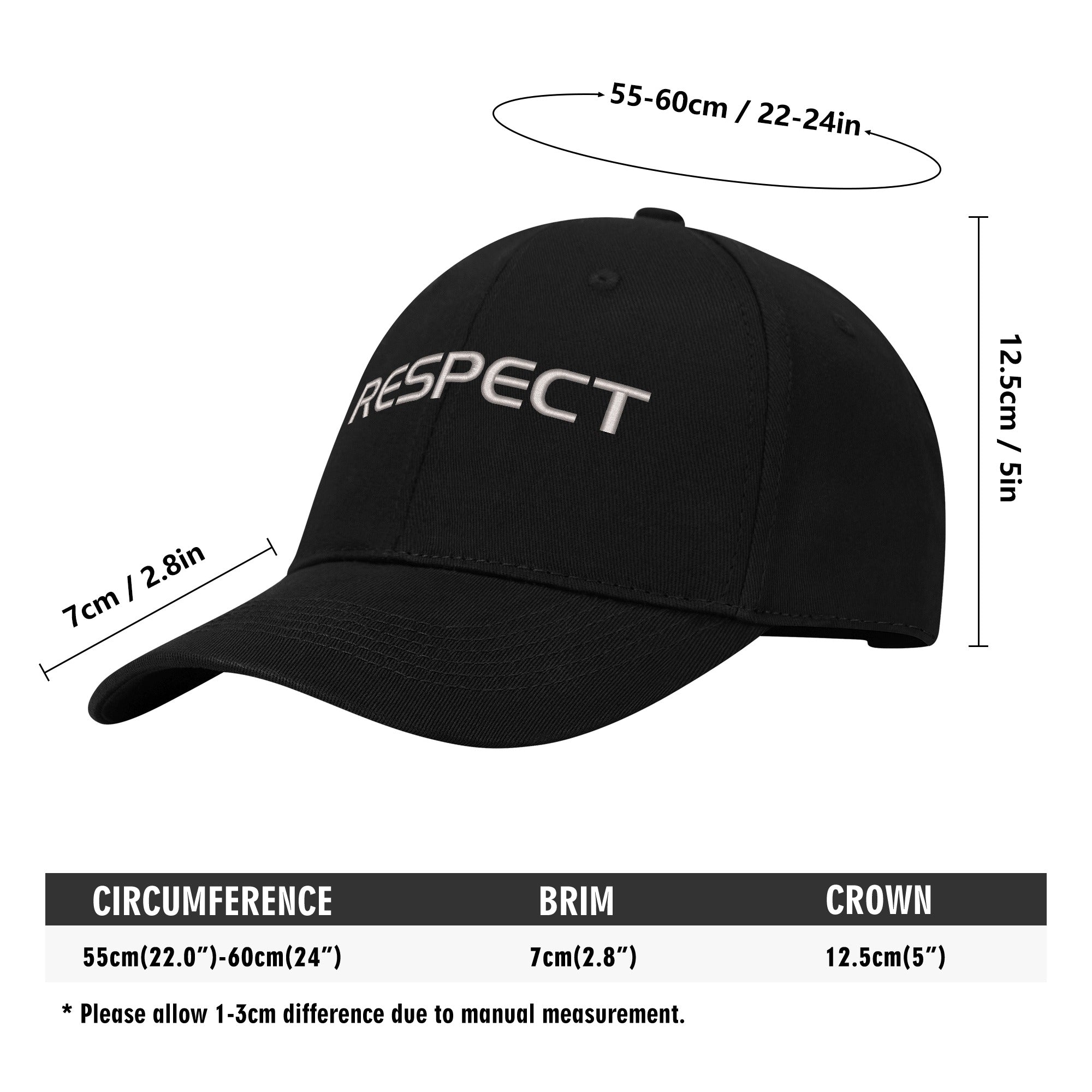 RESPECT Baseball Caps