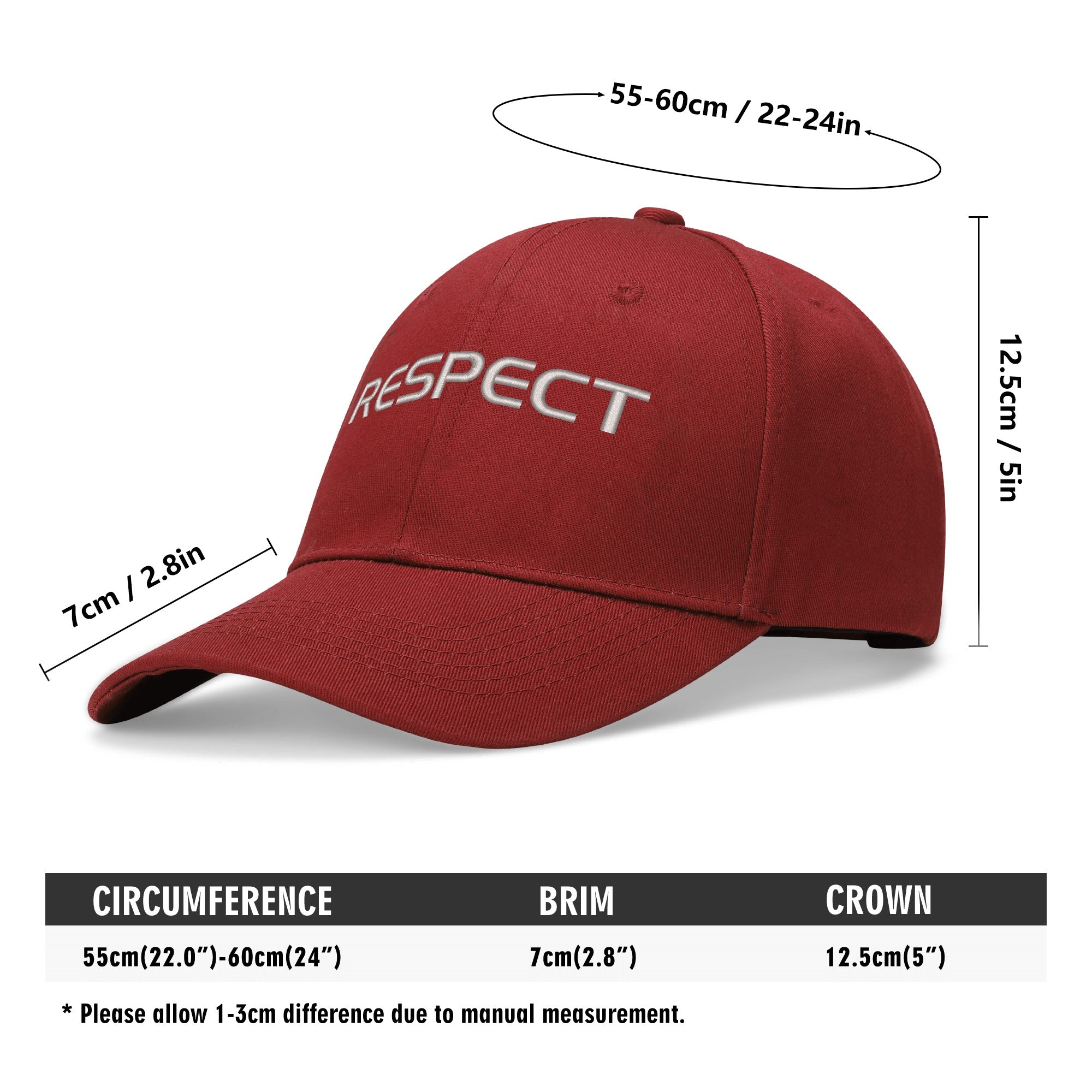 RESPECT Baseball Caps