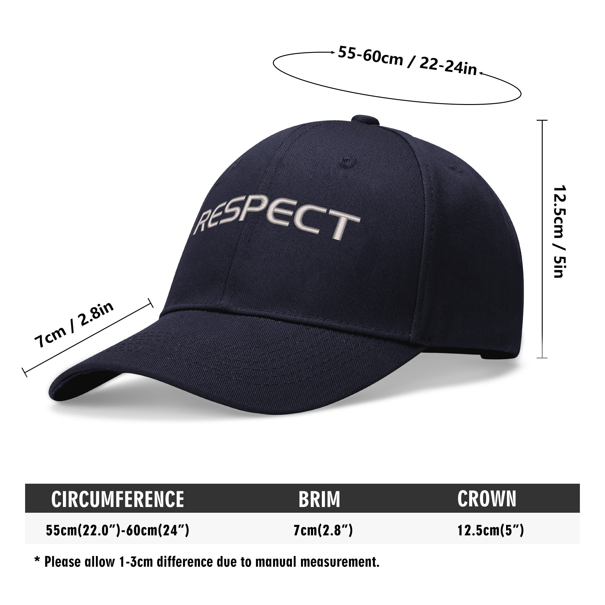 RESPECT Baseball Caps